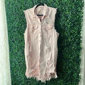 Baby Pink No Selves Jean Jacket